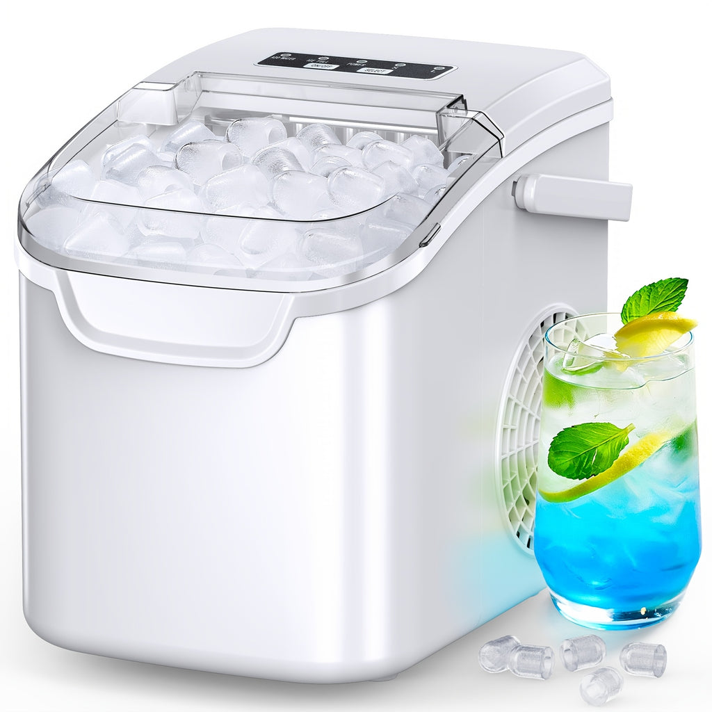 Portable Countertop Ice Maker 26.5Lbs/24H Self-Cleaning