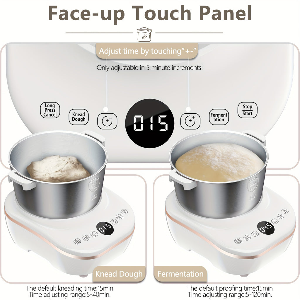 7QT 304 Stainless Steel Electric Dough Maker with Fermentation