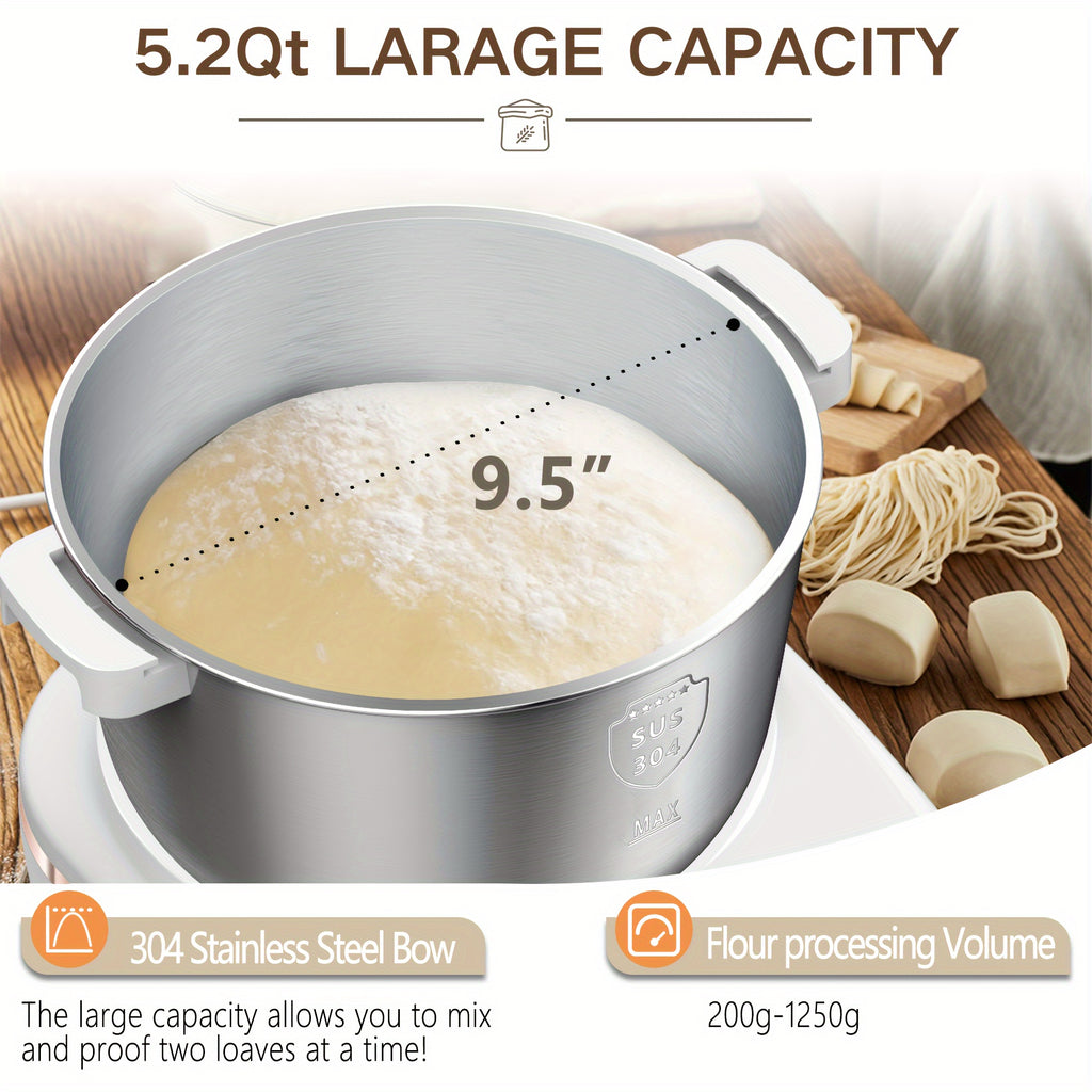7QT 304 Stainless Steel Electric Dough Maker with Fermentation