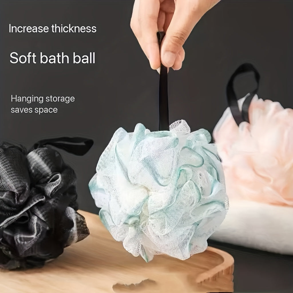 4pcs/Random Color Gentle Exfoliating Bath Ball, Unisex, Perfect for Family Bath Time
