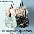4pcs/Random Color Gentle Exfoliating Bath Ball, Unisex, Perfect for Family Bath Time